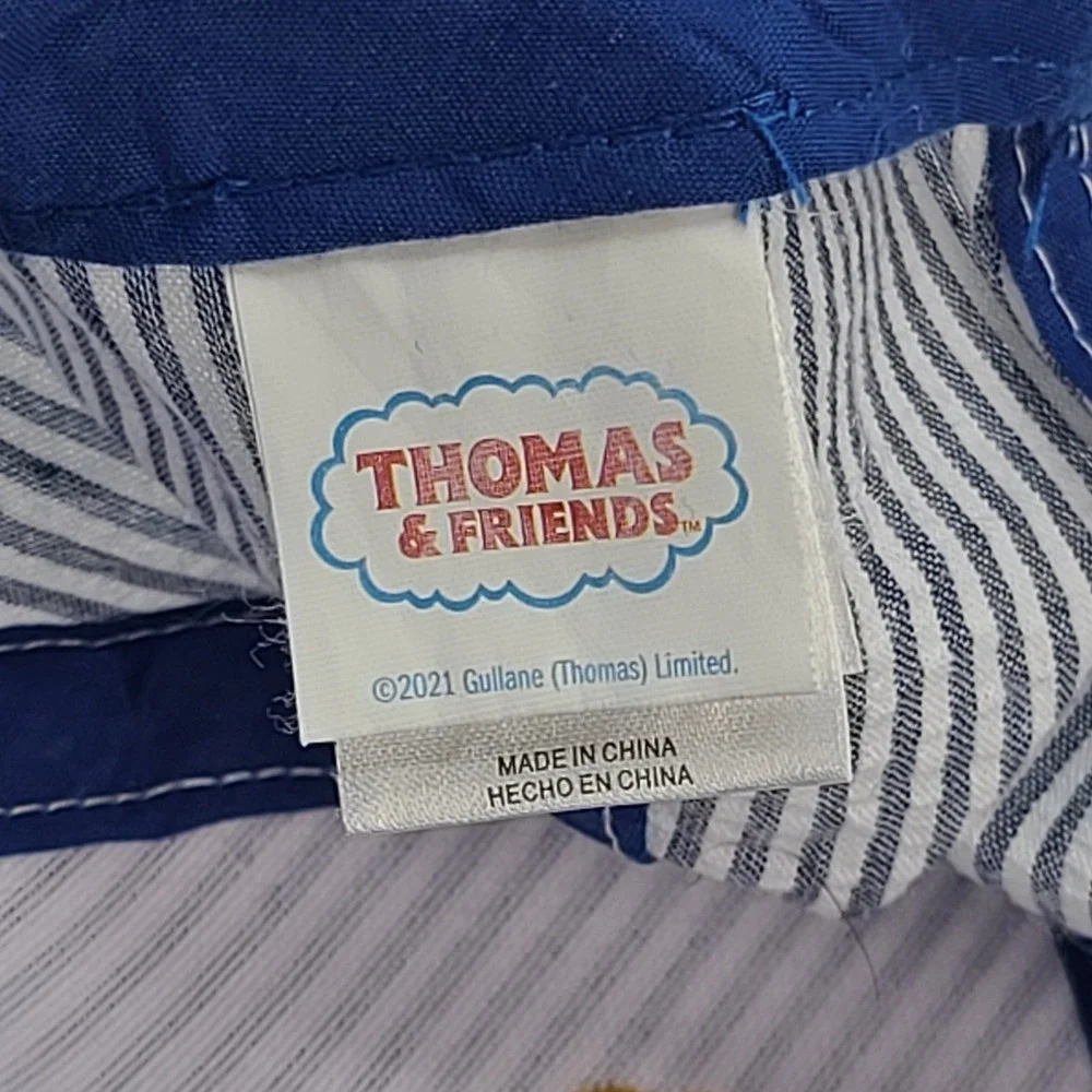 Thomas & Friends Engineer Stripe Cap Hat Blue Adjustable Youth Size